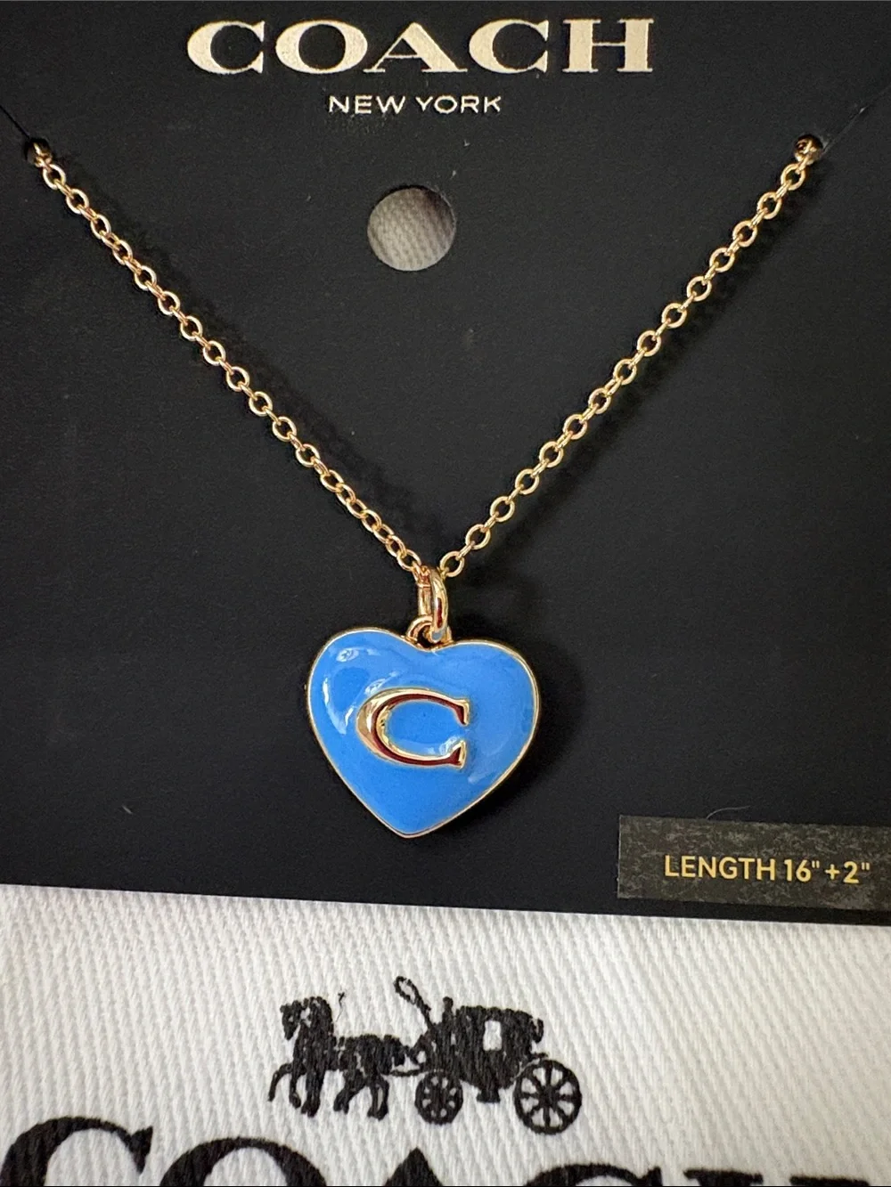 Coach Heart Necklace - Picture 5 of 8